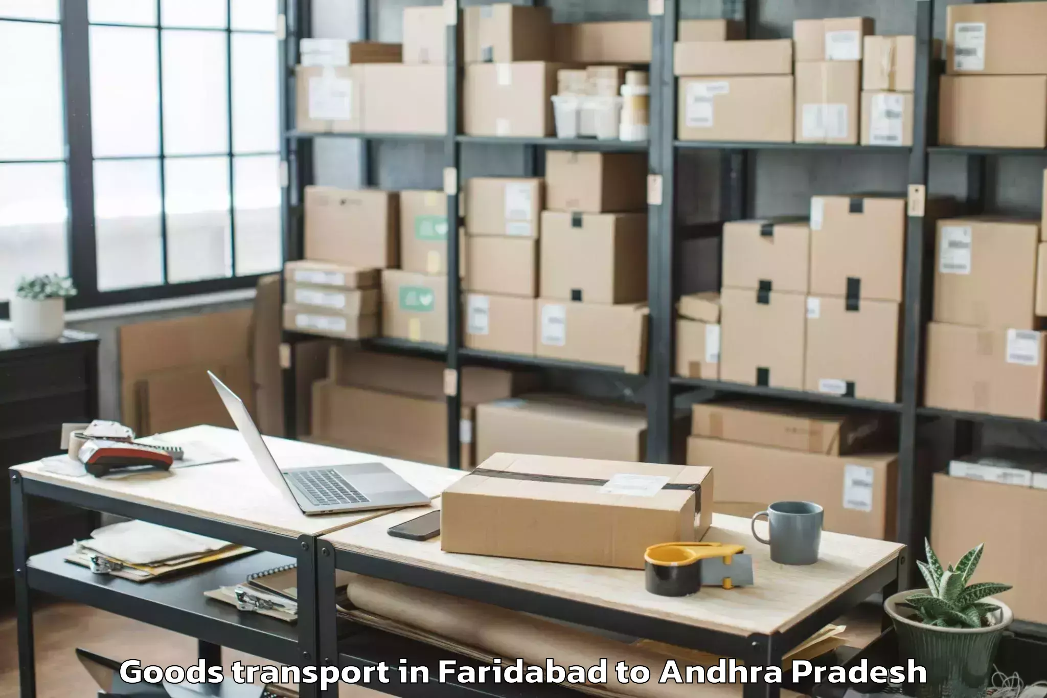 Expert Faridabad to Seetharamapuram Goods Transport